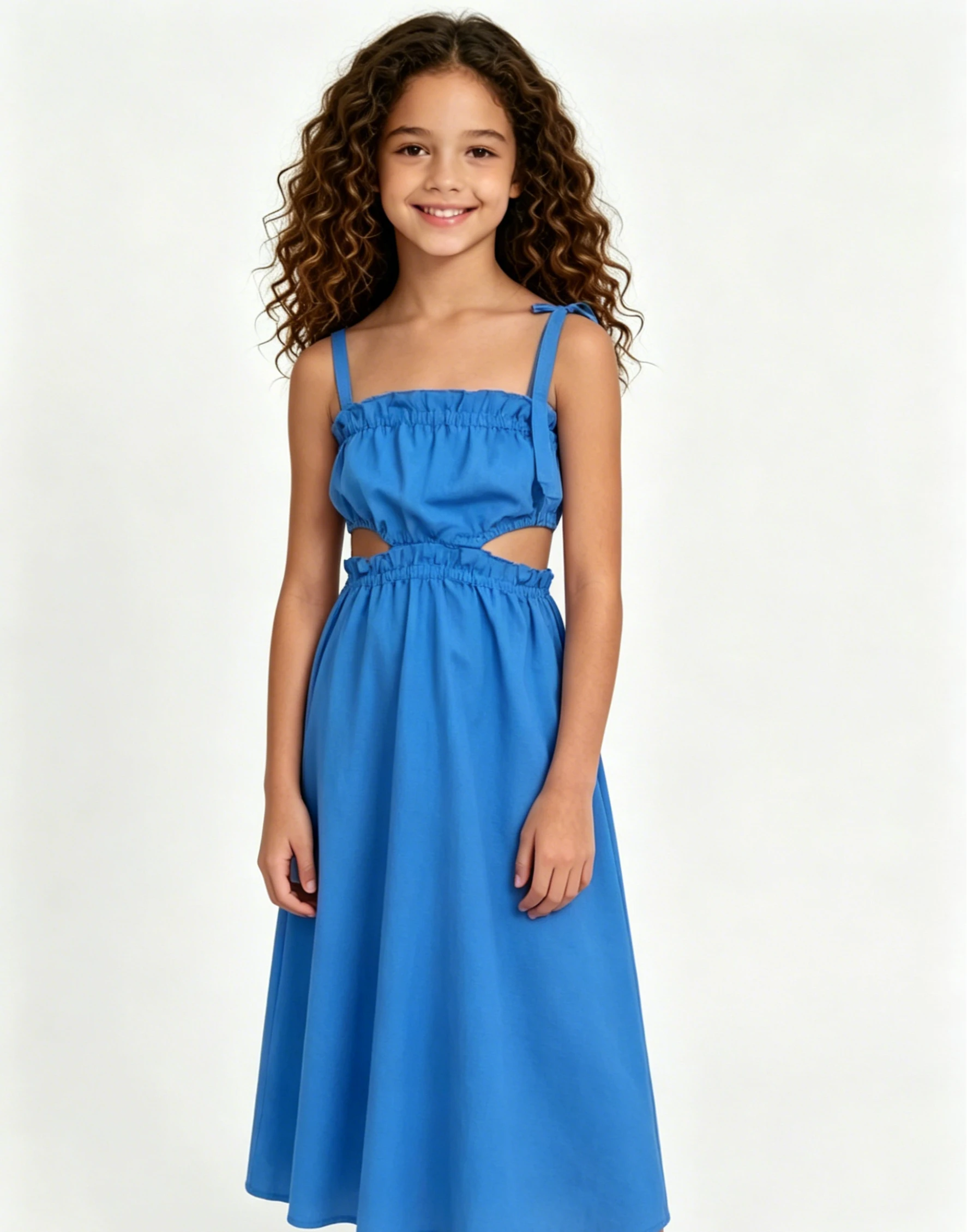 Girls Dress 2026 Spring Summer Current Korean Suspender Casual Dress Strapless Princess Temperament Dress