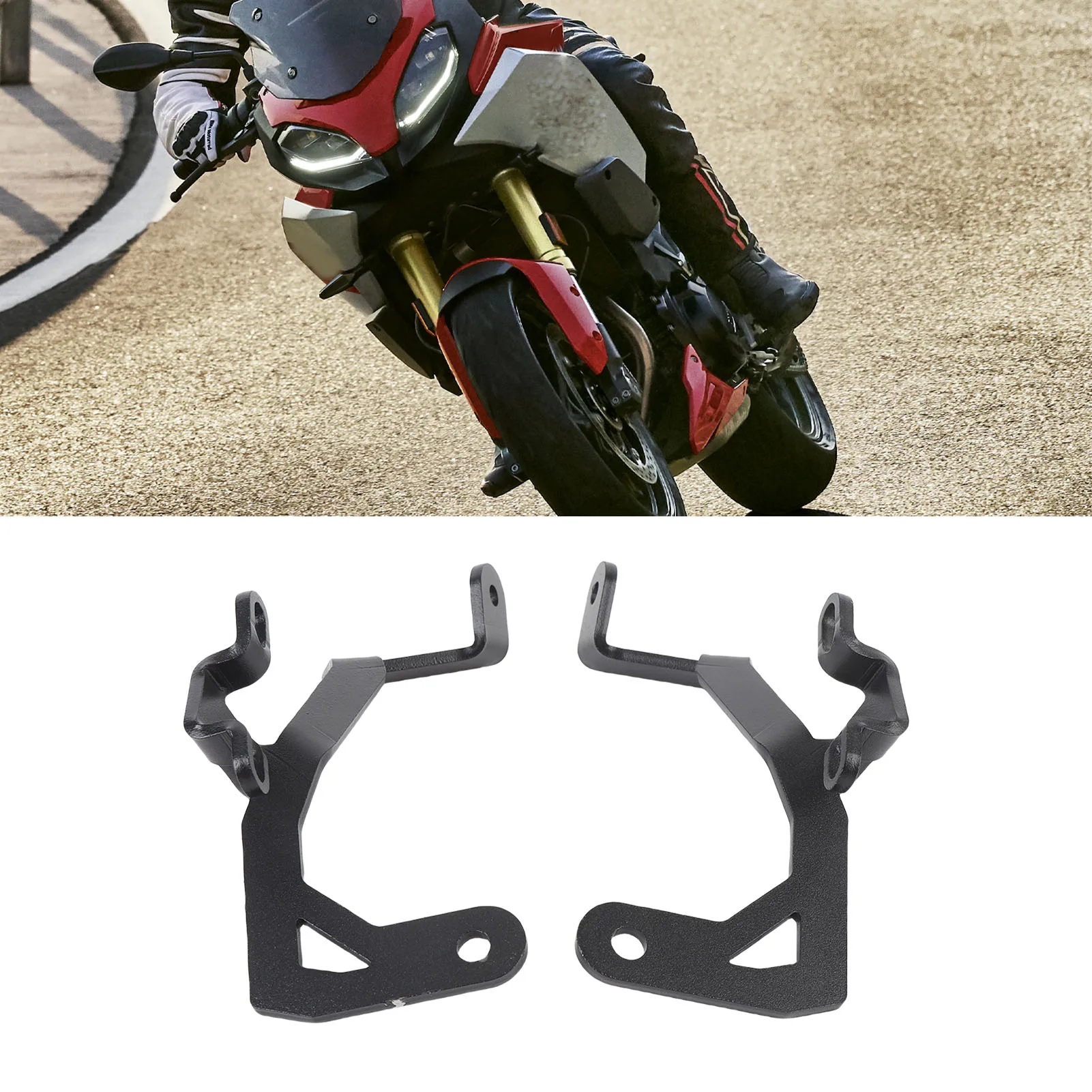 

F900XR Fog Light Brackets (2020-2023) - Pair Motorcycle Auxiliary Driving Light Mounts for BMW