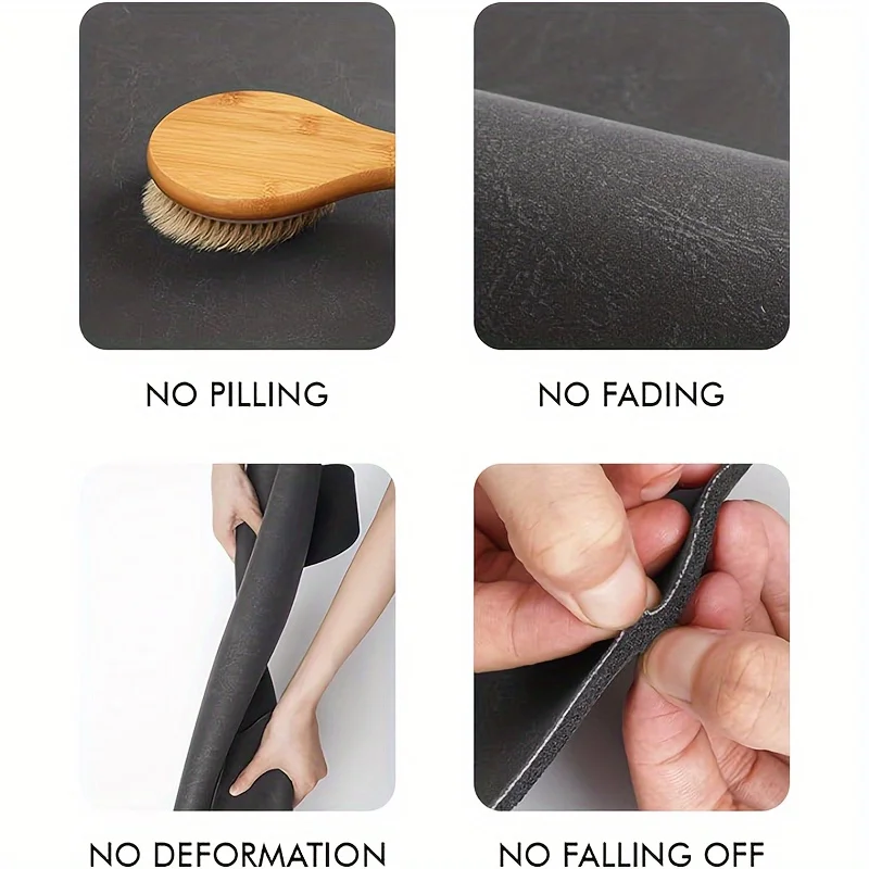 Coffee Bar Mat Square Rubber Backed Non Slip Water Absorbent Heavy Duty Counter Mat for Kitchen