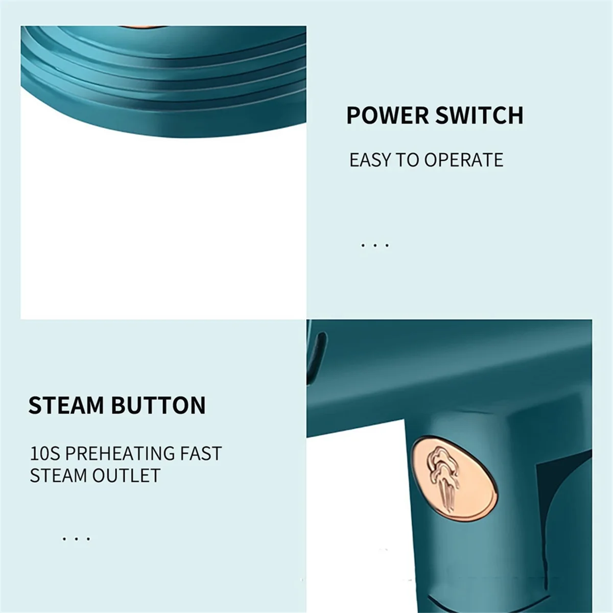 Household Mini Handheld Ironing Machine Portable Mini Iron Clothes Steam Iron Dry Ironing and Wet Ironing UK