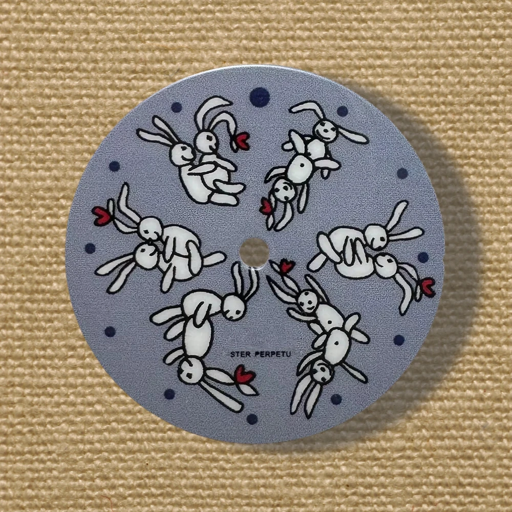 

28.5mm Comic S Logo Dial Suitable For NH35/NH36/7S/4R Japanese Movement Colorful Cartoon Dial Watch Modification Accessories