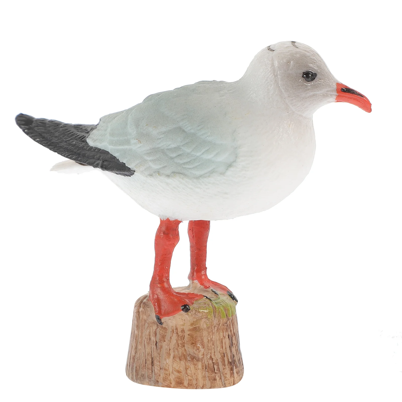 Red-billed Model Seagull Bird Ornament Miniature Statue Nautical Figurine Sculpture Outdoor Toys