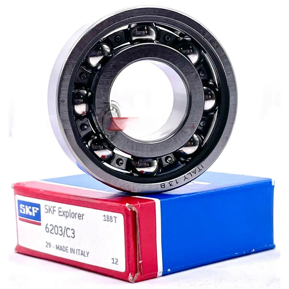 

ШАРИКОВЫЙ ПОДШИПНИК SKF 6203 C3 DEEP GROOVE, ОТКРЫТЫЙ ТИП, БЕЗ ПЛИСОВ 17x40x12 мм