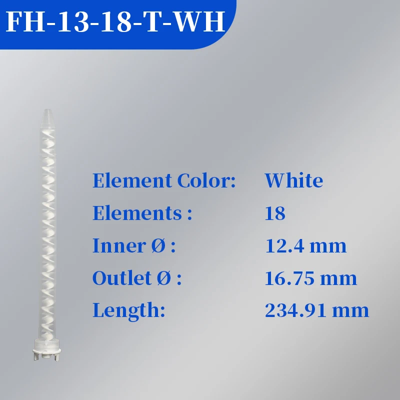 

MFH 13-18T статический смеситель, одноразовая насадка для смешивания клея для двухкомпонентного картриджа, 50 шт.