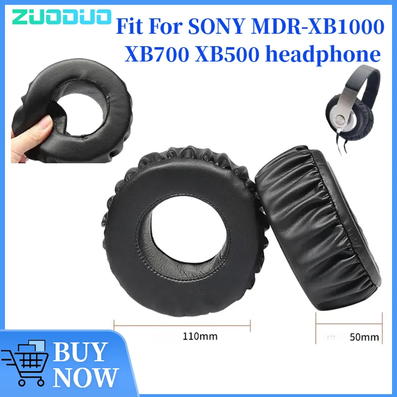 

ZUODUO Replacement Ear Pads for SONY MDR-XB1000 XB700 XB500 Headphones Memory Foam Ear Cushions High Quality
