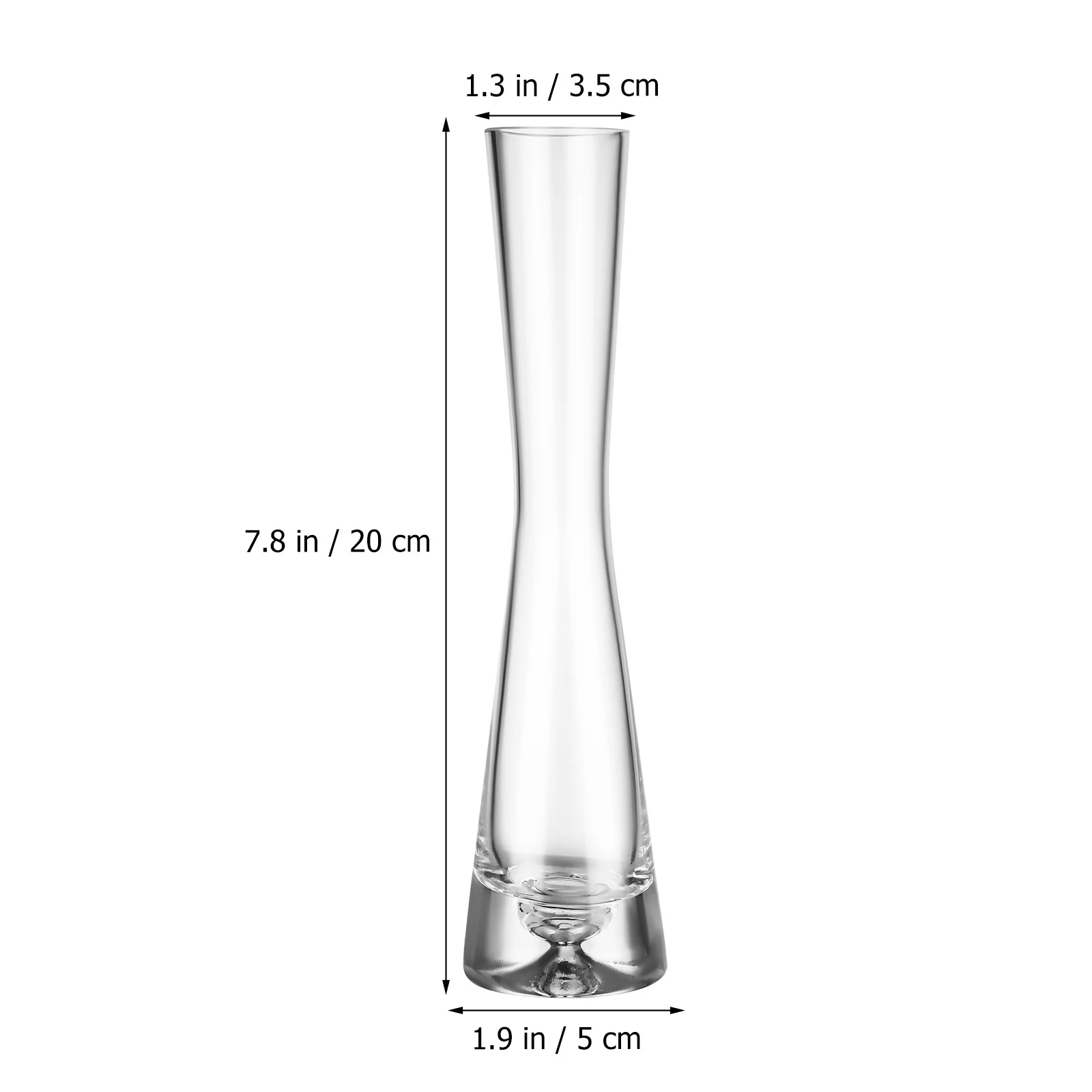 

3Pcs Minimalist Glass Vases Small Flower Vases Clear Vase for Home Decor Easy Clean Wide Mouth Design Desk Bookshelf Display