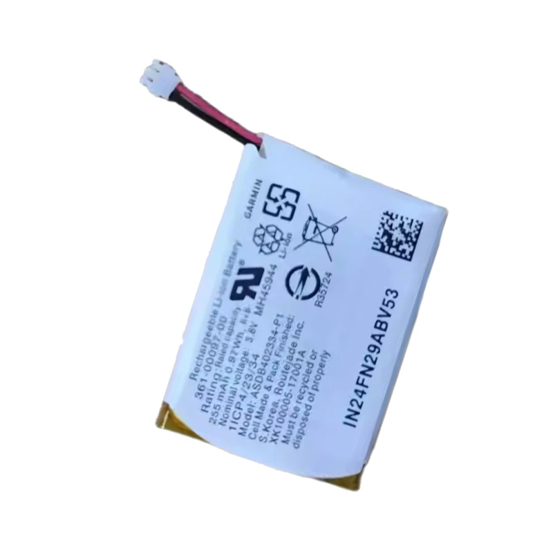 แบตเตอรี่สำหรับนาฬิกาอัจฉริยะ Garmin Fenix5 Fenix 5S Fenix 5 รุ่นใหม่ 361-00097-00 3.8V 255mAh แบตเตอรี่ 361-00097-00