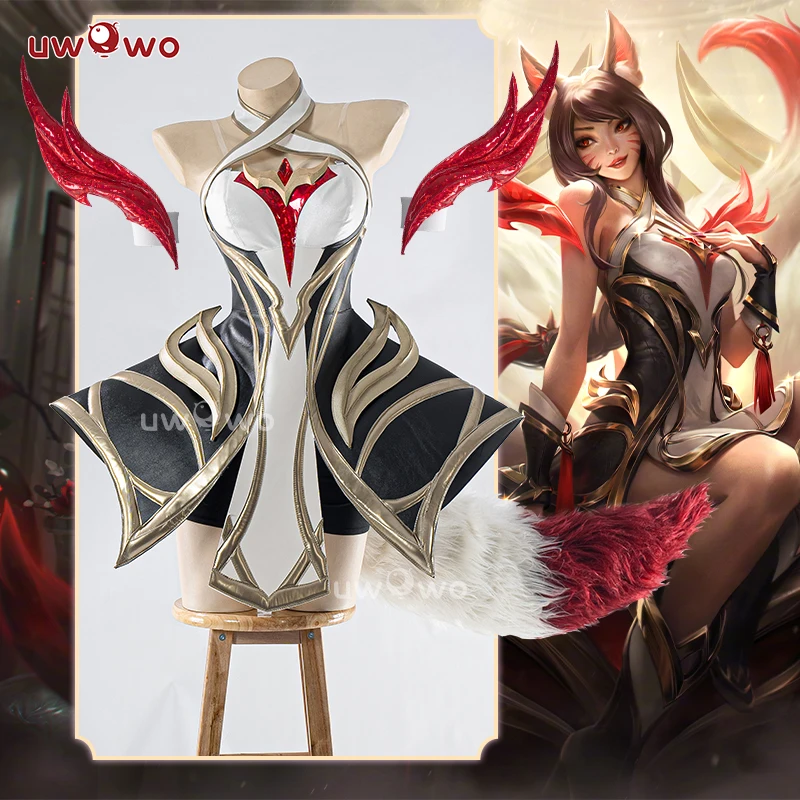 PREVIEW UWOWO League of Legends/LOL: Risen Legend Ahri Cosplay Costume