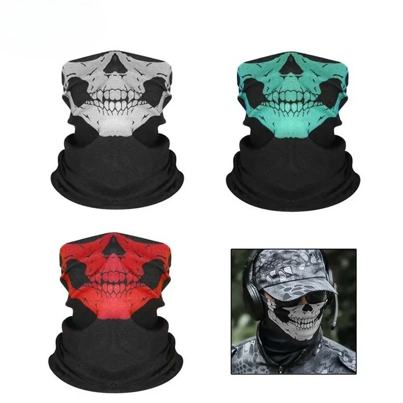 Bandana Neck Gaiters Riding Camping Scarf Cycling Outdoor Skull Seamless Balaclava Magic Scarf New Men Women Sun Protection