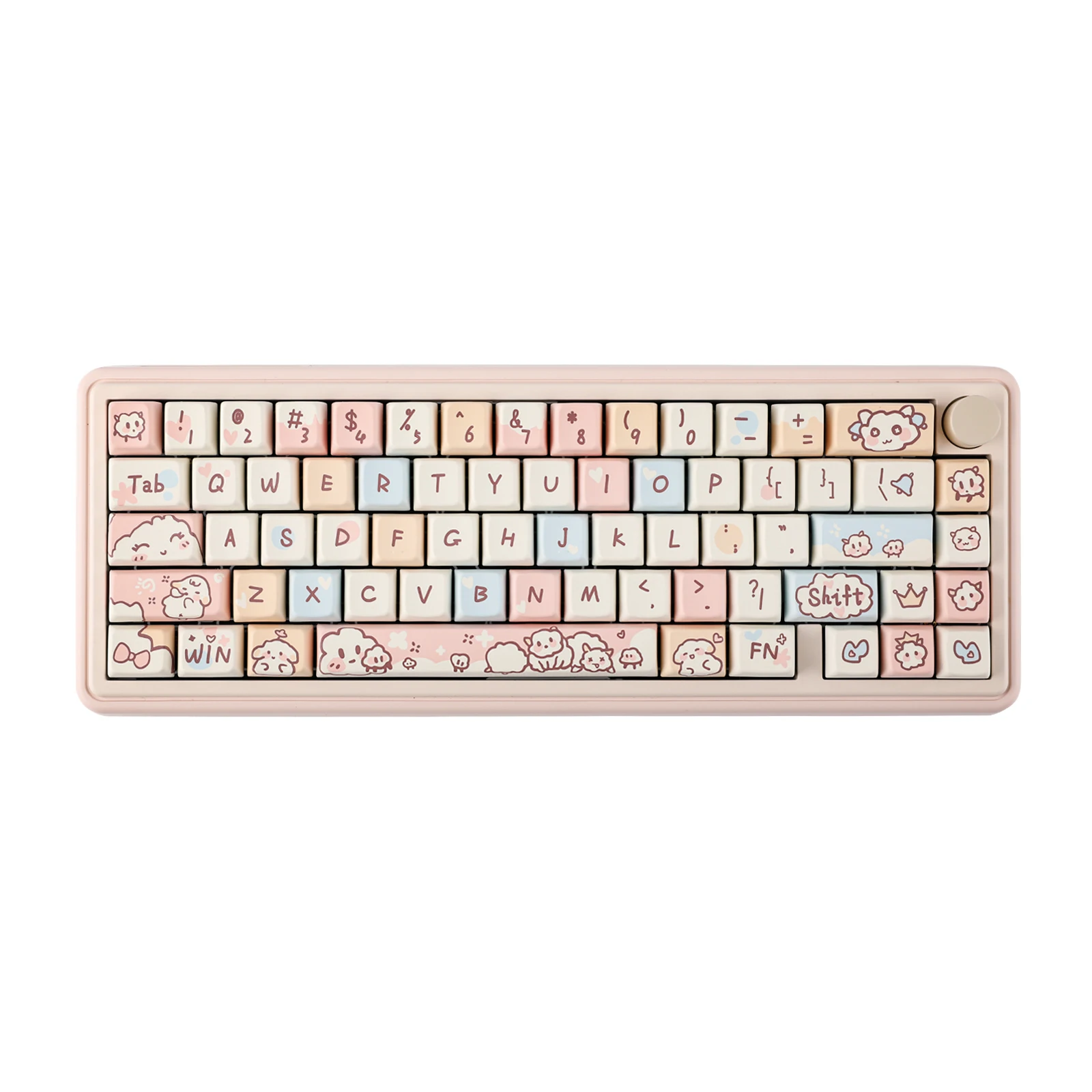 

CIDOO NEBULA 65% VIA-programmable Hot-Swappable Bluetooth/2.4Ghz/ Type-C Wired/Wireless Mechanical Keyboard for Win/Mac