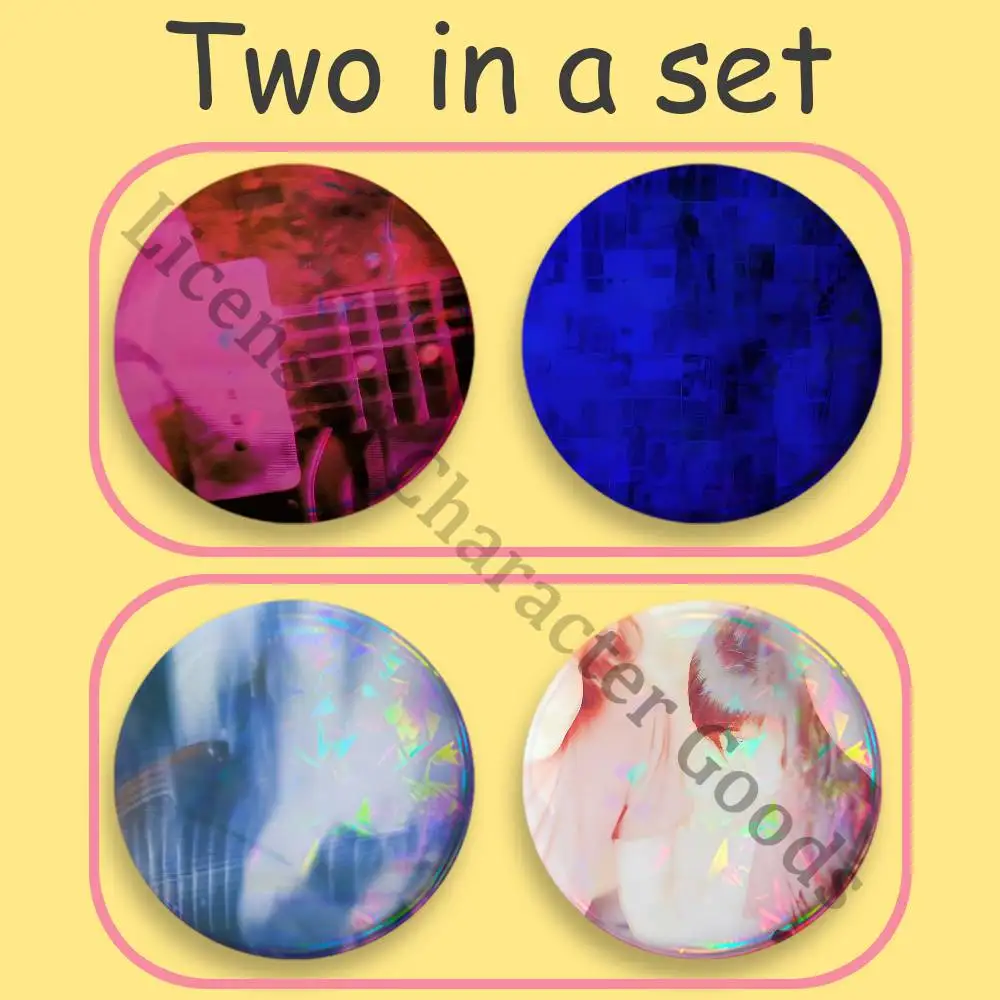 My B-Bloody V-Valentine 2-Piece Set Badges Anime Merchandise Cosplay Nijigen Otaku Culture Large 75 58 44 32 25 mm Mini