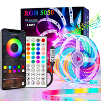 40M/131Ft LED Strip Lights APP Control Color Changing RGB Led Light Flexible Lamp Tape for Room Decoration TV Backlight Diode