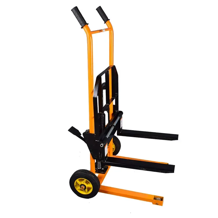 

for Wholesale retail 200kg mini Manual Adjustable Forks Hydraulic Pallet Lifts Stacker