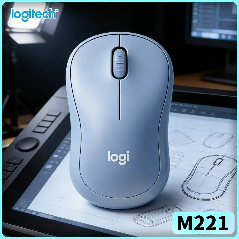 Logitech M221 Wireless Silent Mouse - Noise Reduction System, USB Nano Receiver, Precise Tracking, Windows Mac Devices