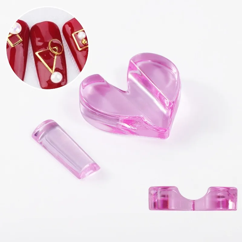 Nail Art Bending Tool Set with Heart-Shaped Mold for Metal F
