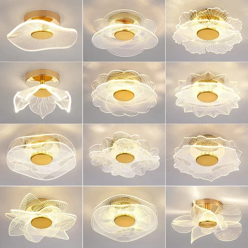 

LED Ceiling Light Acrylic led ceiling Lamp Living Room Bedroom Creative Lamp Minimalist Balcony Cloakroom Lighting Fixture