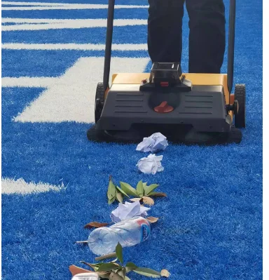 거리에 사용되는 브러시 부품이 포함된 후진식 리튬 배터리 구동 바닥 청소기 수동 청소 기계