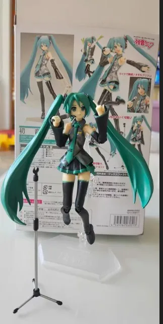 Hatsune Miku figma 014 Action Figure Articulated Hatsune Interchangeable Face Figurine Model