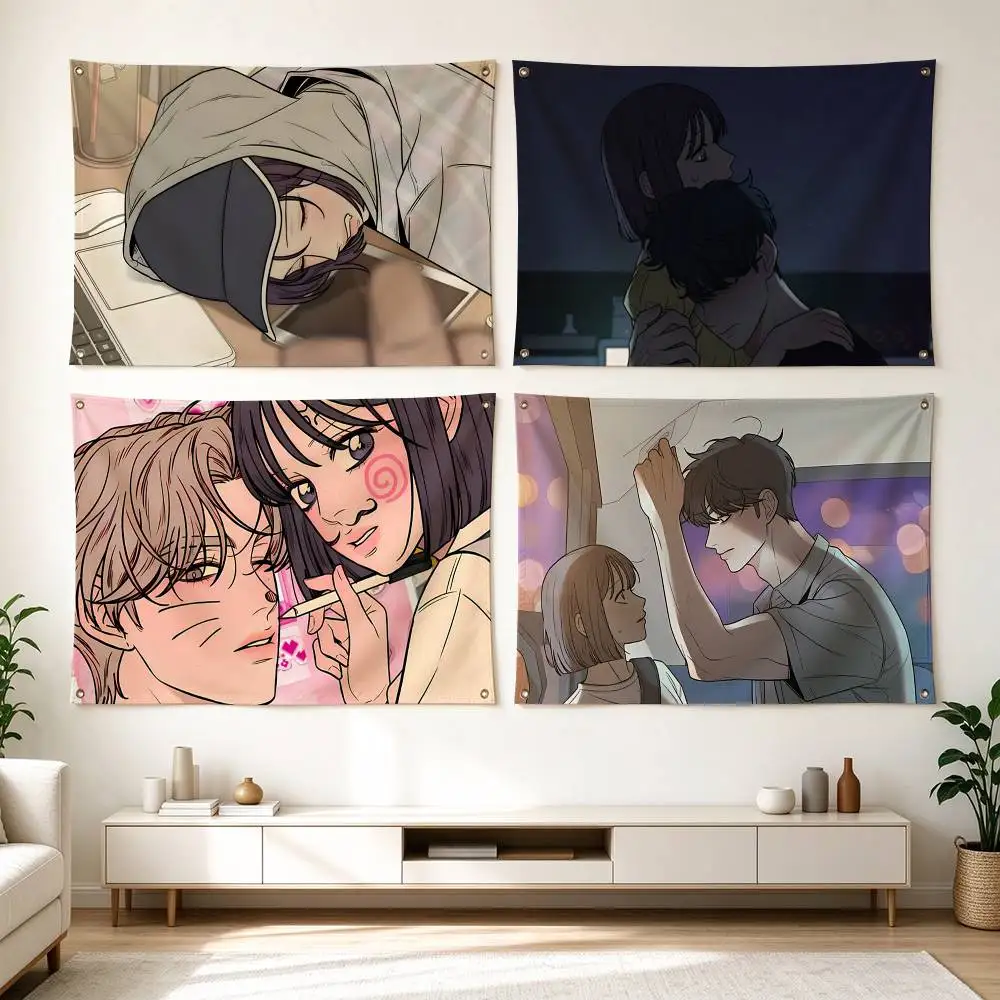 O-Operation True Love Pure Love Operation  Flags for Bedrooms Home Decor Items Outdoor Decors Garage Decoration Flaga