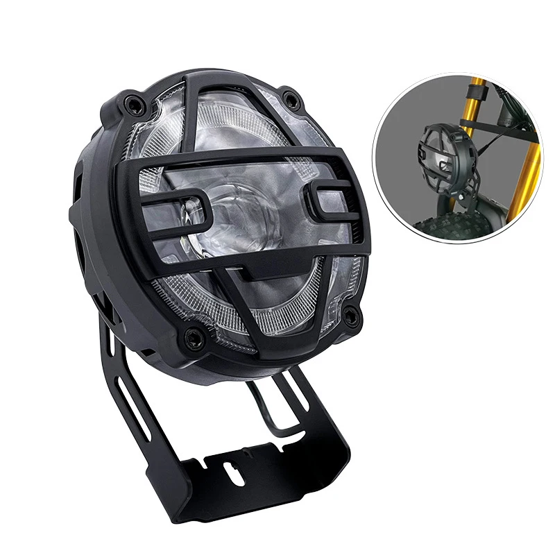 Electric Snowmobile Off-road Vehicle Horn Headlight X5 Aluminum Alloy 36v 48v Scooter Bike Accessories