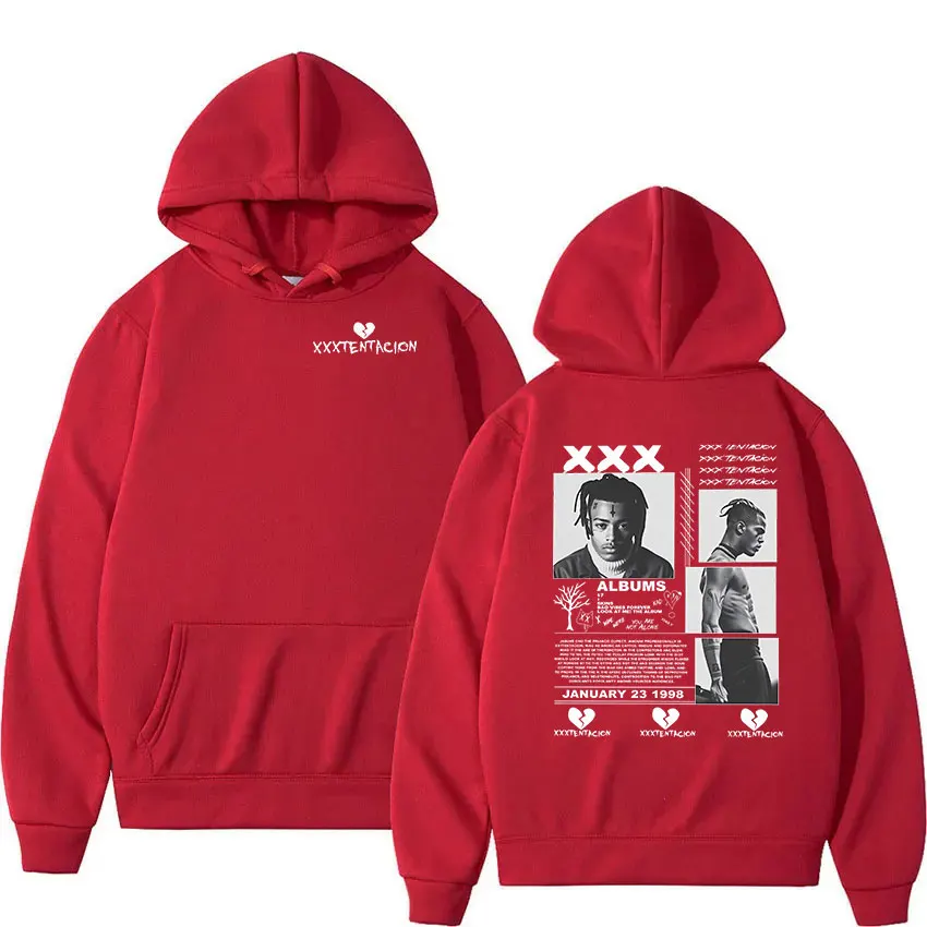 Rapper XXXTentacion Tour 2026 Graphic Hoodie Men's Hip Hop Gothic