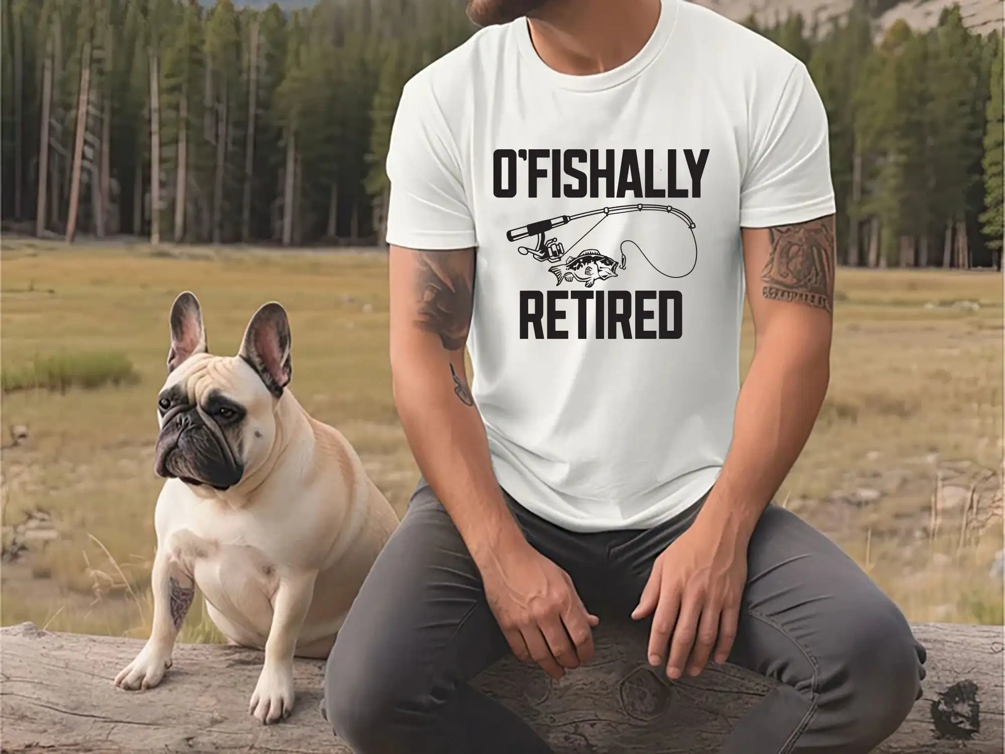 O'Fishally Retired Fishing Retirement 2024 T Shirt For Men Officially Funny Coworker