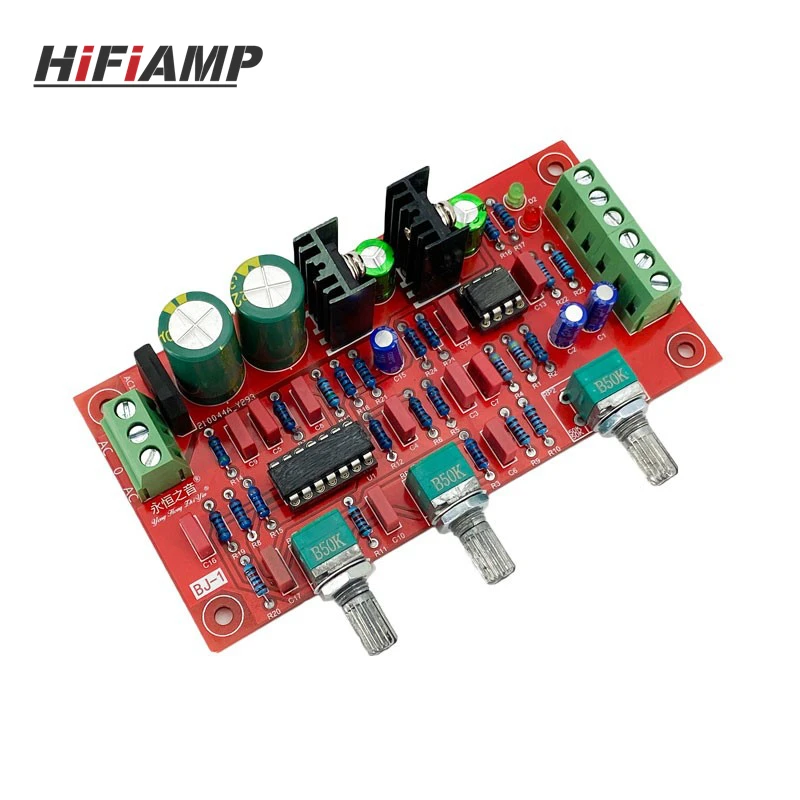 HiFiAMP BJ-1 Subwoofer Preamplifier Board with High Quality Bass Processing Chip and Enthusiasts-level Sound Quality