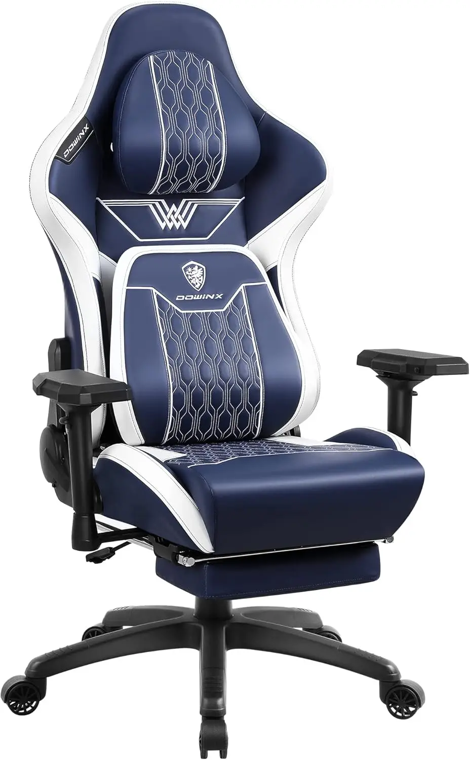 

Big and Tall Gaming Chair with Footrest High Back Ergonomic Office Chair with Comfortable Headrest Lumbar Support 4D Armrests