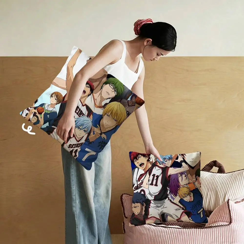 K-Kuroko B-Basketball Anime Personalized picture text home decorative pillows Household Gifts 45x45cm