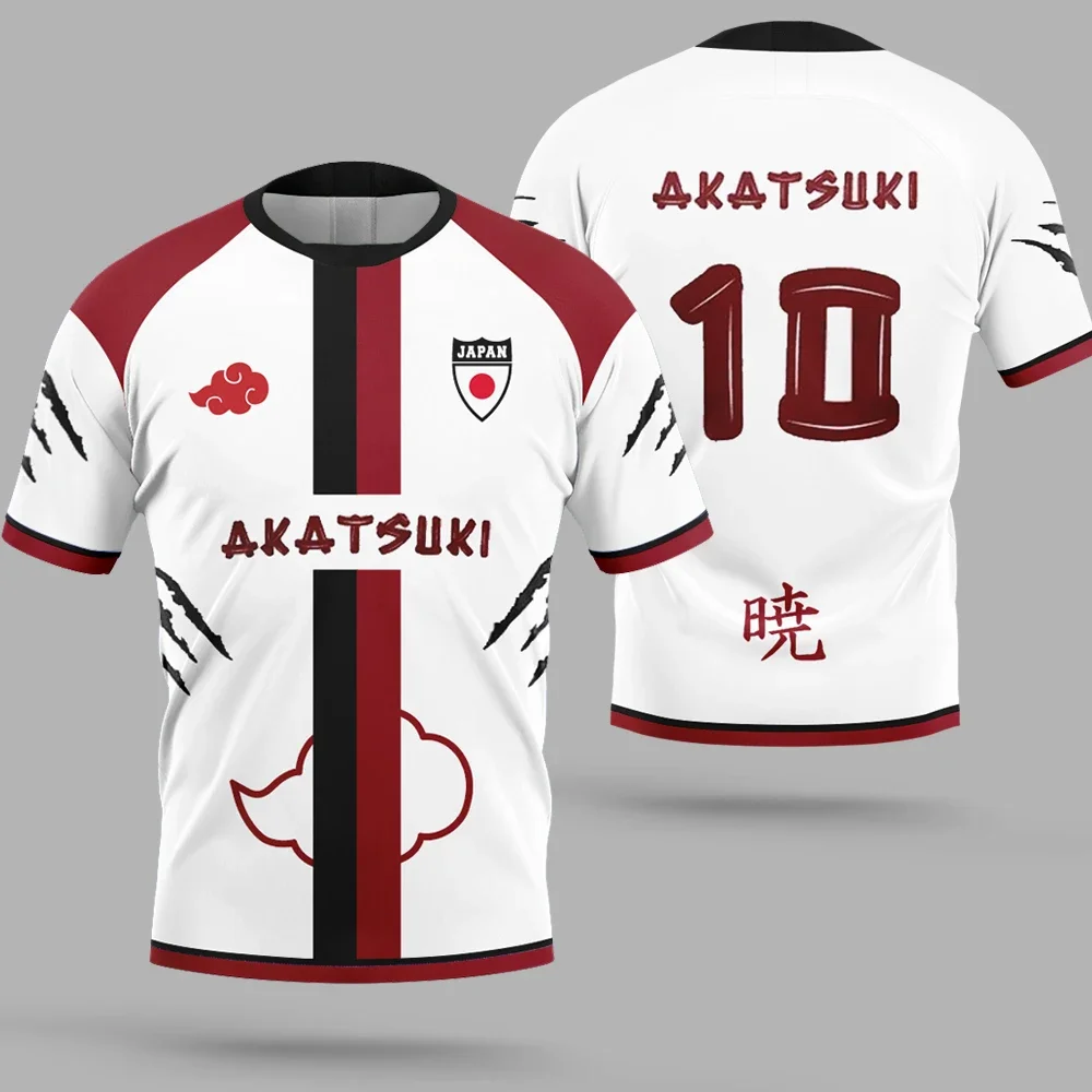 Men's soccer shirt summer sports women's t-shirt cartoon japanese style anime t-shirt top