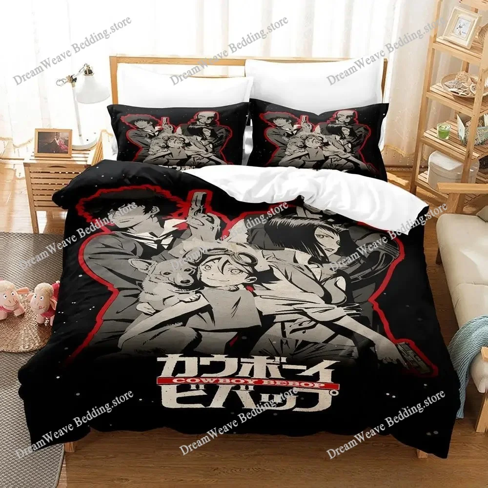 

New Cowboy Bebop Bedding Set Single Twin Full Queen King Size Bed Set Adult Kid Bedroom Duvet Cover Sets 3D Game Bed Sheet Set