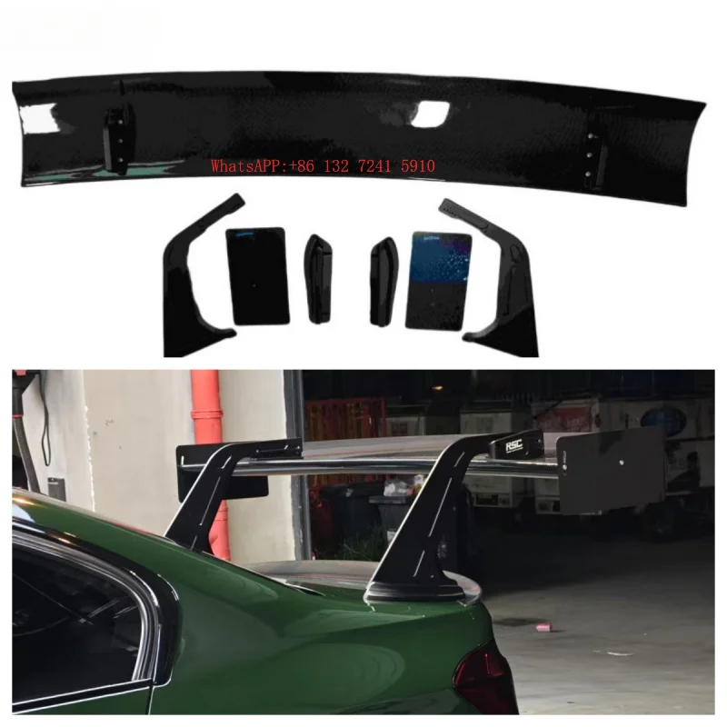 Dry Carbon Fiber Wing Rear Spoiler