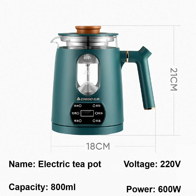 800ml Smart Tea Maker Electric Kettle Automatic Thermal Insulation With Strainer Floral Teapot Office Health Kettle 220V 110V