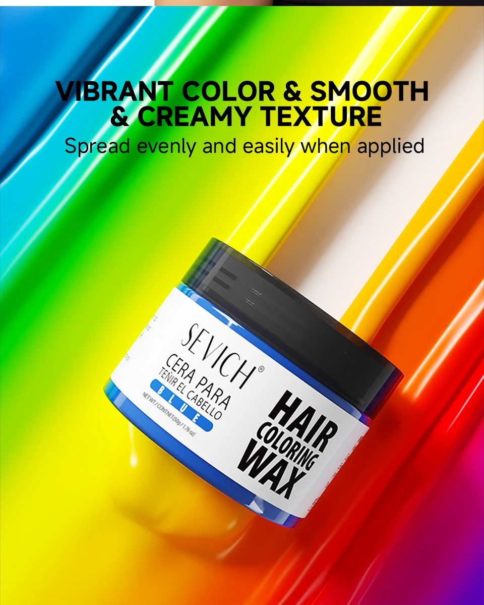 13 Farben einmaliges Haarfarbenwachs, leicht zu waschen, langlebiger Haarfärbeschlamm, leicht zu waschen, Party-Haarschlamm, Kinder-Haarfarbe-Creme – Detail 3