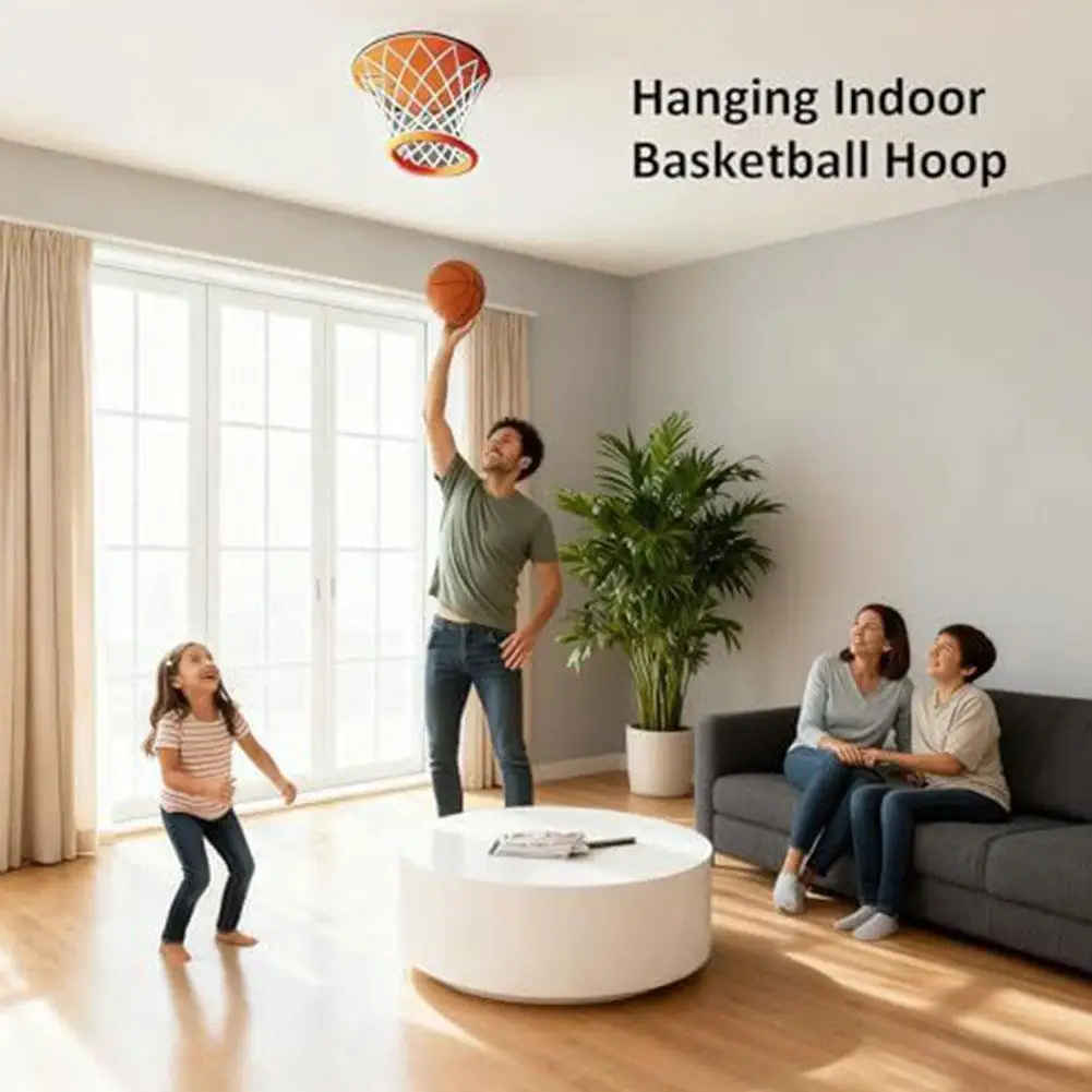 Mini Children's Basketball Hoop Ceiling Sports Indoor Mini Basketball Frame Easy Installation Portable Mini Basketball Hoop