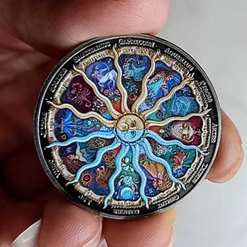 เหรียญกันภัยพระอาทิตย์พระจันทร์ เครื่องเล่นฝึกสมาธิ บรรเทาความวิตกกังวล สมาธิสั้น ช่วยตัดสินใจและสนุกสนาน ของที่ระลึก