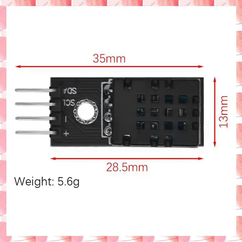 JAJA DHT20 Temperature And Humidity Sensor Module IIC Digital Signal Output Humidity Sensor Arduino Compatible Replaces DHT11