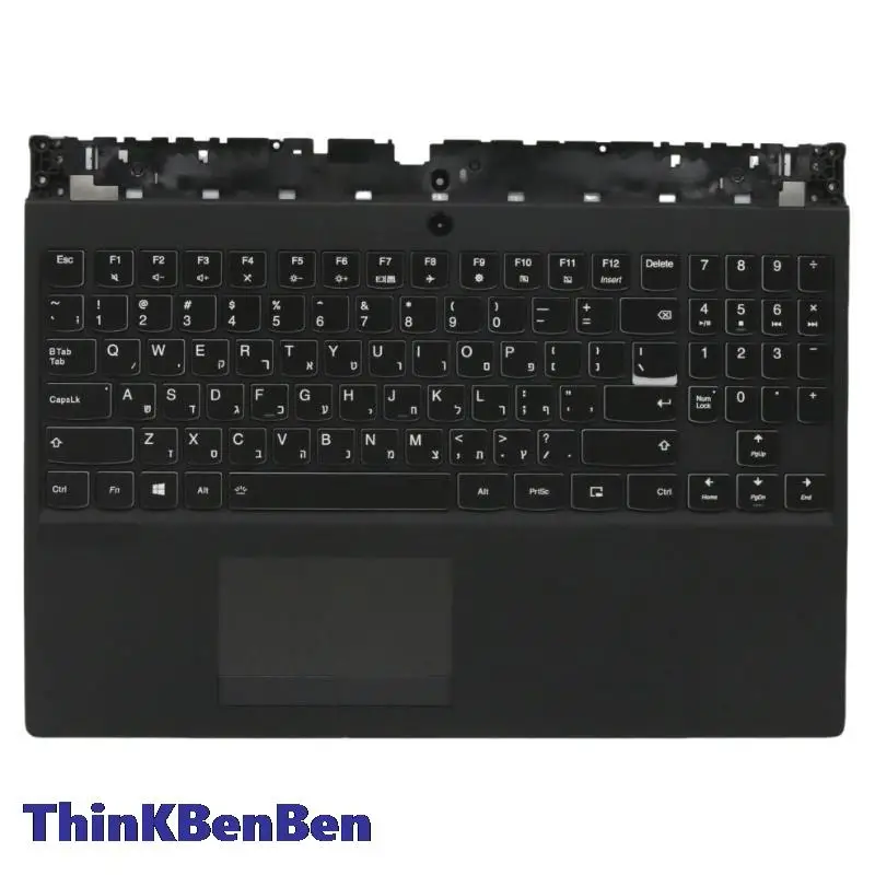 

HB Hebrew (IL Israel) Black Keyboard Upper Case Palmrest Shell Cover For Lenovo Legion Y530 15 15ICH Y7000 2018 1060 5CB0R40219