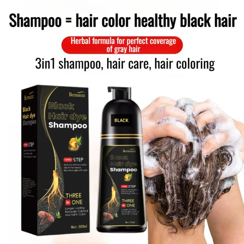 

Dyeing hair cream to dye white hair black Plant-based hair-friendly bubble dye Covering white hair NonHarmful Bubble Hair Dye
