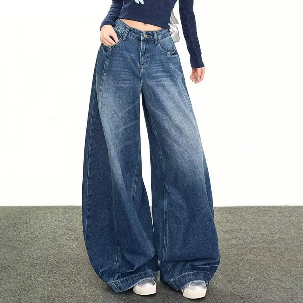 

Summer Women Barrel Jeans Casual Baggy Wide Leg Jeans High Waist Boyfriend Denim Pants Stretchy Vintage Loose Jeans Streetwear