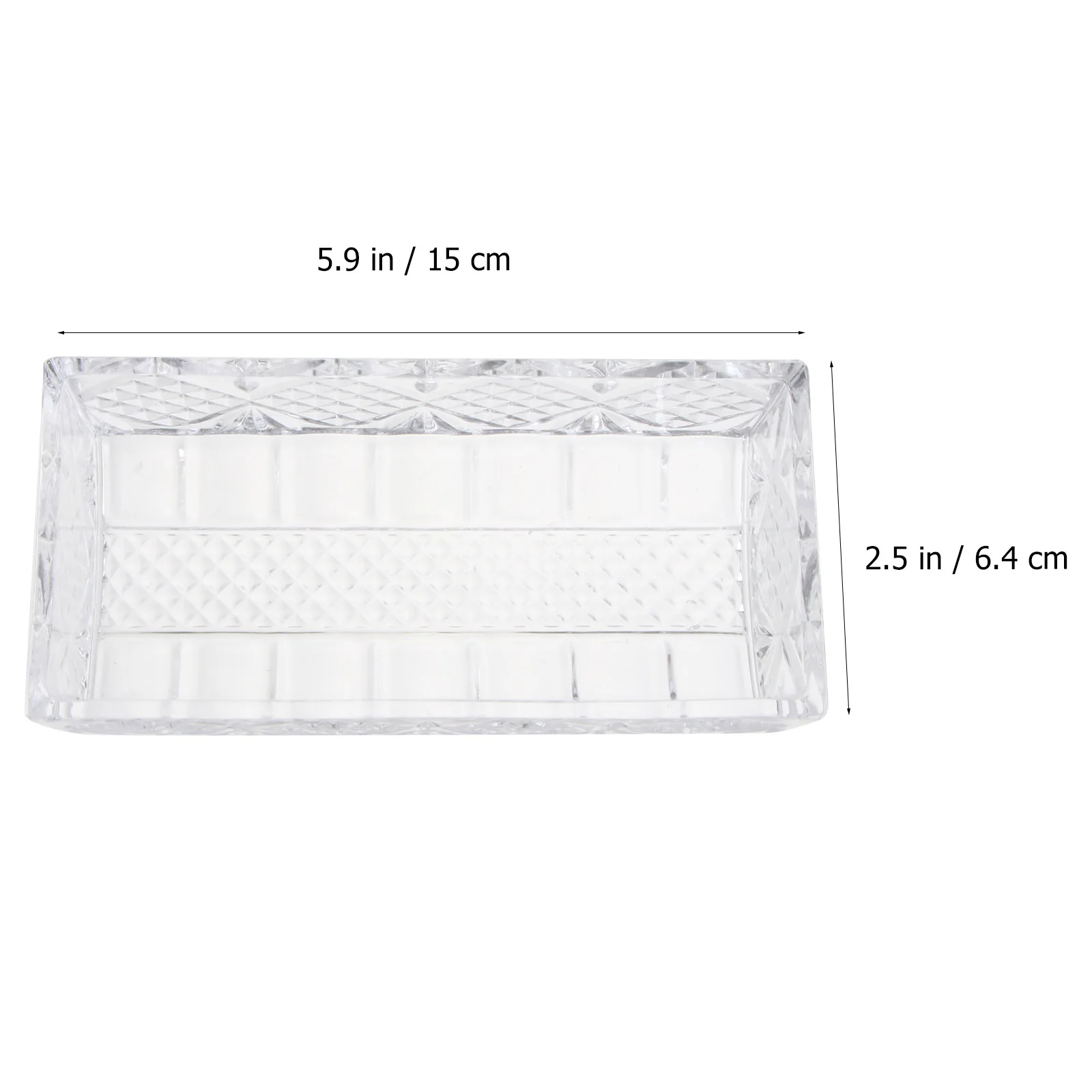 

1Pcs Rectangular Butter Box Premium Glass Food Container with Lid Elegant Storage Dish for Home Hotel Tableware Use