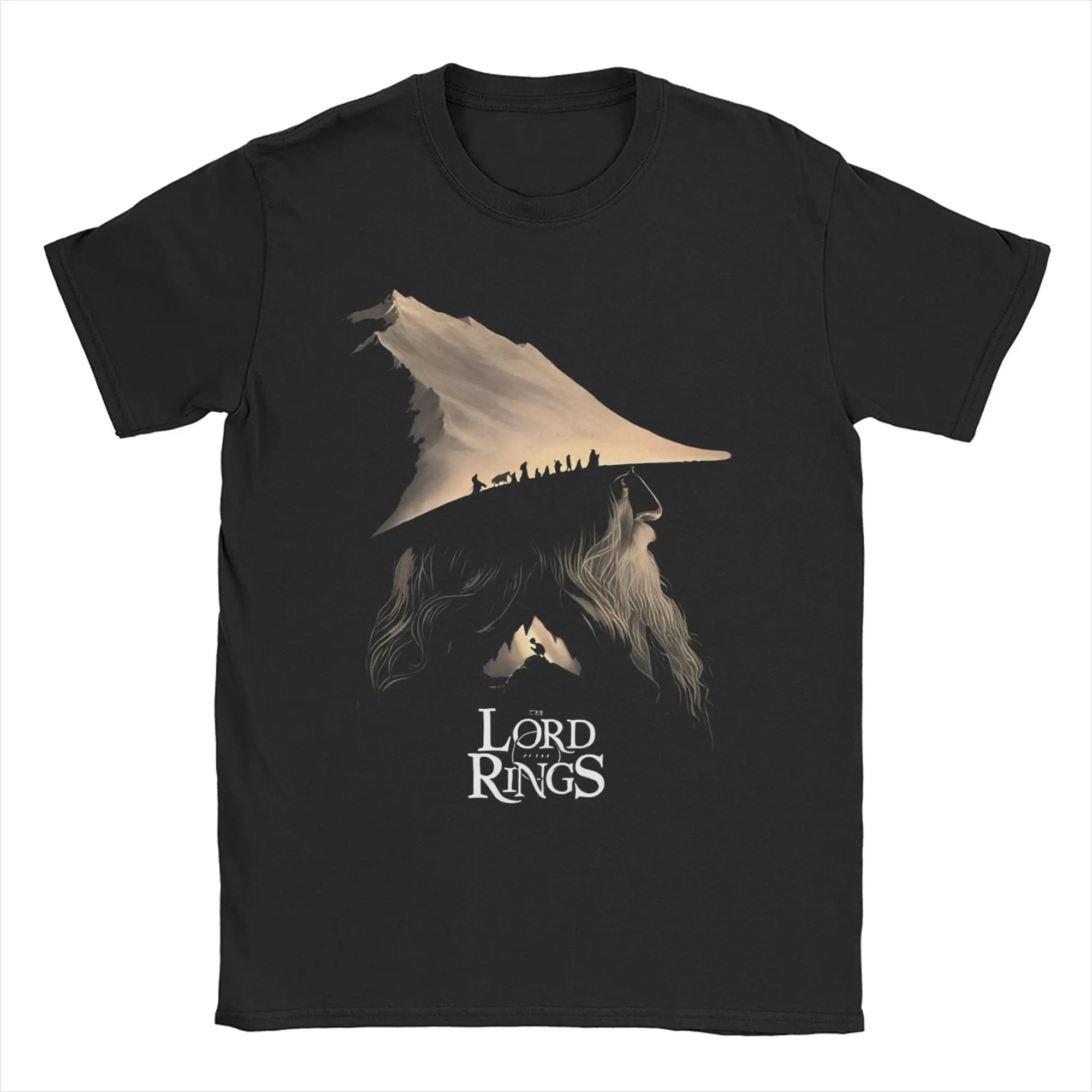 Priting LordOfTheRings Tshirts Men 100%Cotton Short Sleeve Round Neck Summer Top Tee