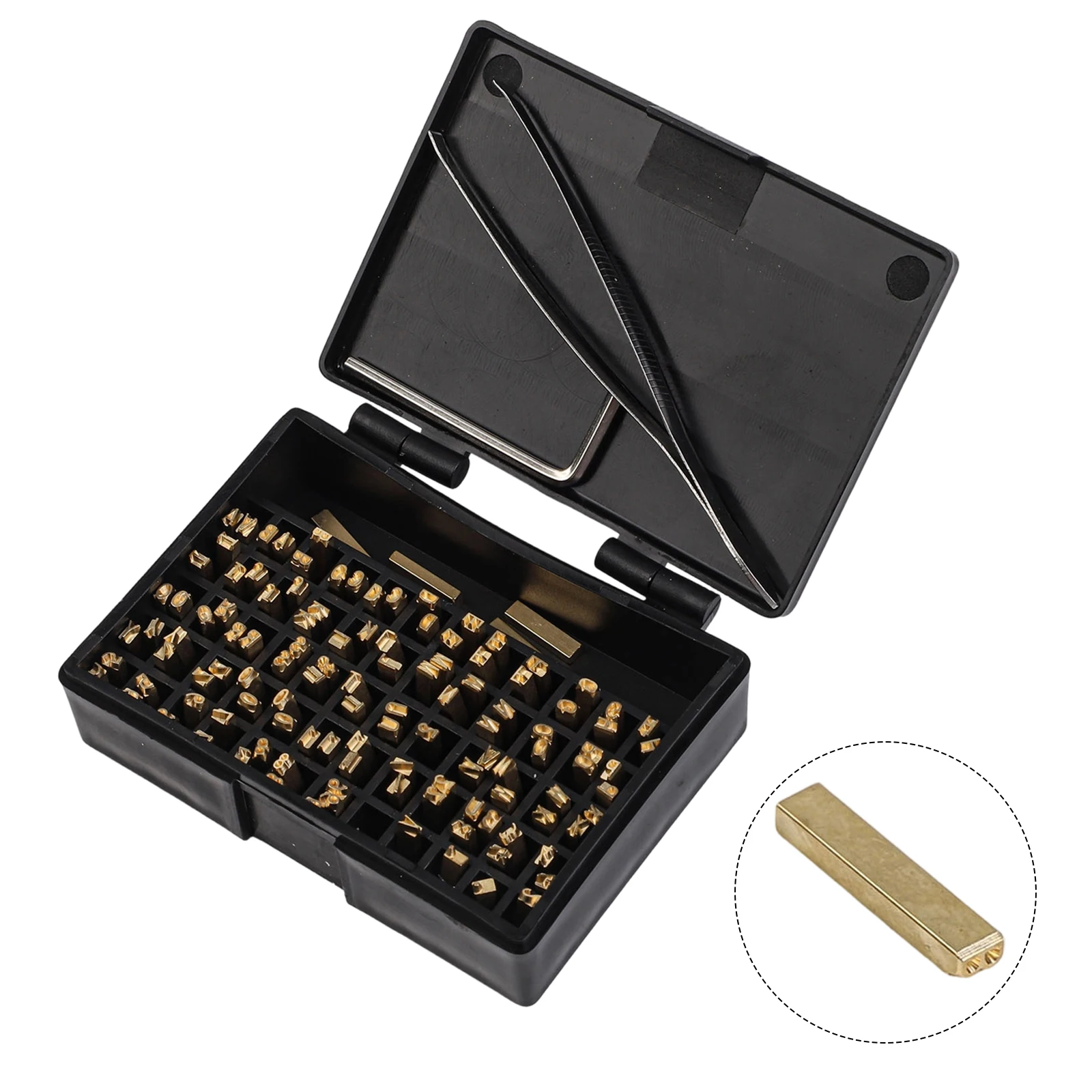 

120 шт., медные буквы для печати на термолентах, подходят для печати на горячих штампах на упаковочных пленках, коробках и алюминиевой фольге