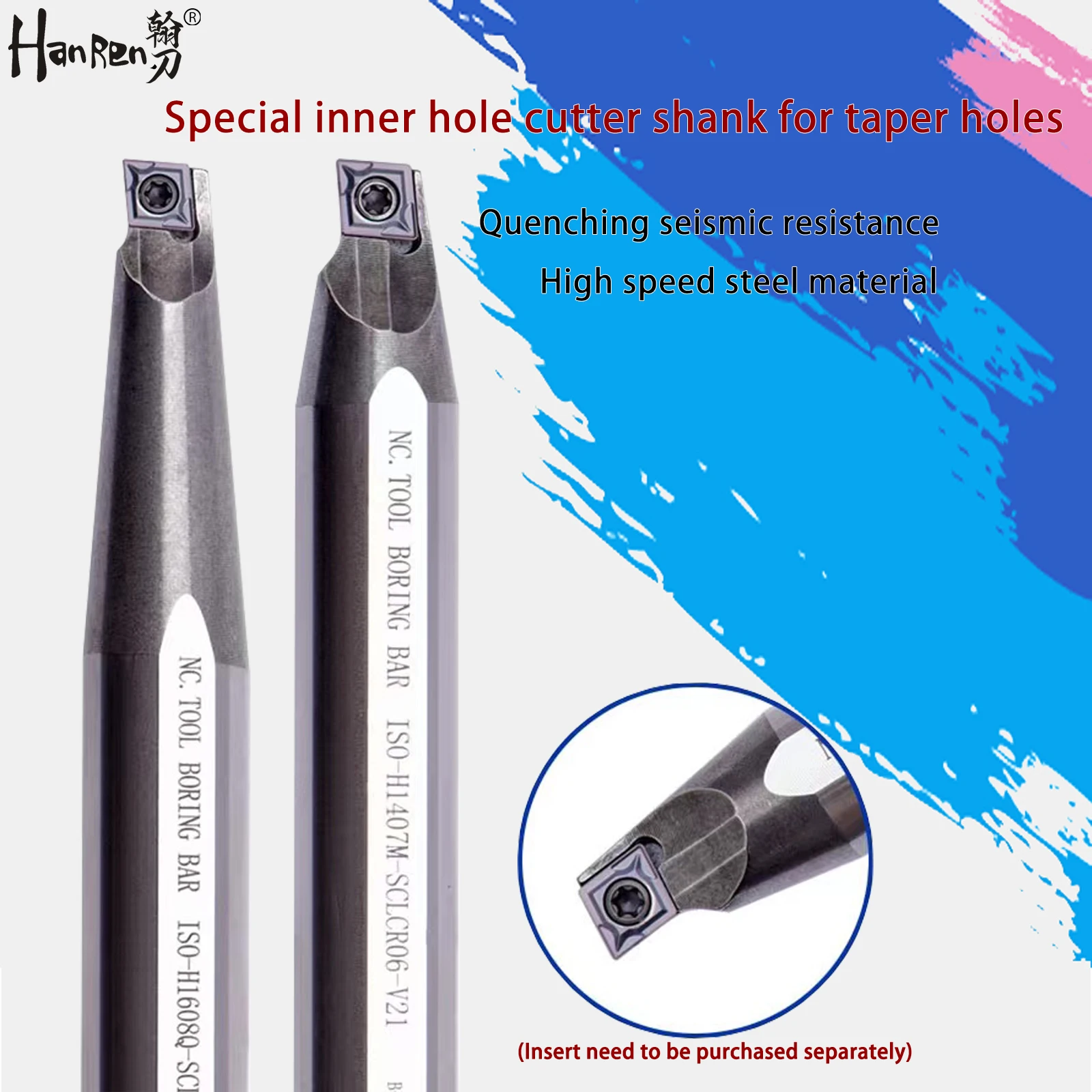 

Special Inner Hole Cutter Shank For Taper Holes STUBR SWUBR SCLCR High Speed Steel Seismic Resistance CNC Lathe Tools