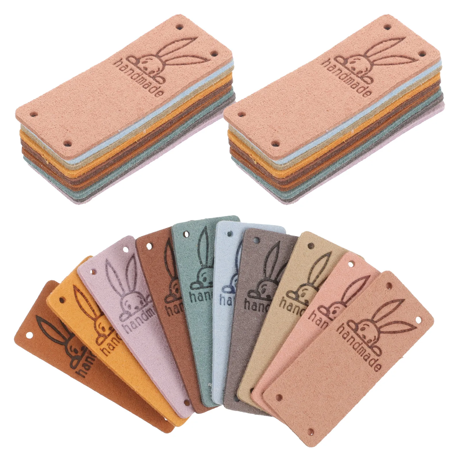 

50pcs Label Tags Sewing Labels For Clothes Handmade Crochet Tags Diy Clothing Accessories Sew On Labels For Bags Hats