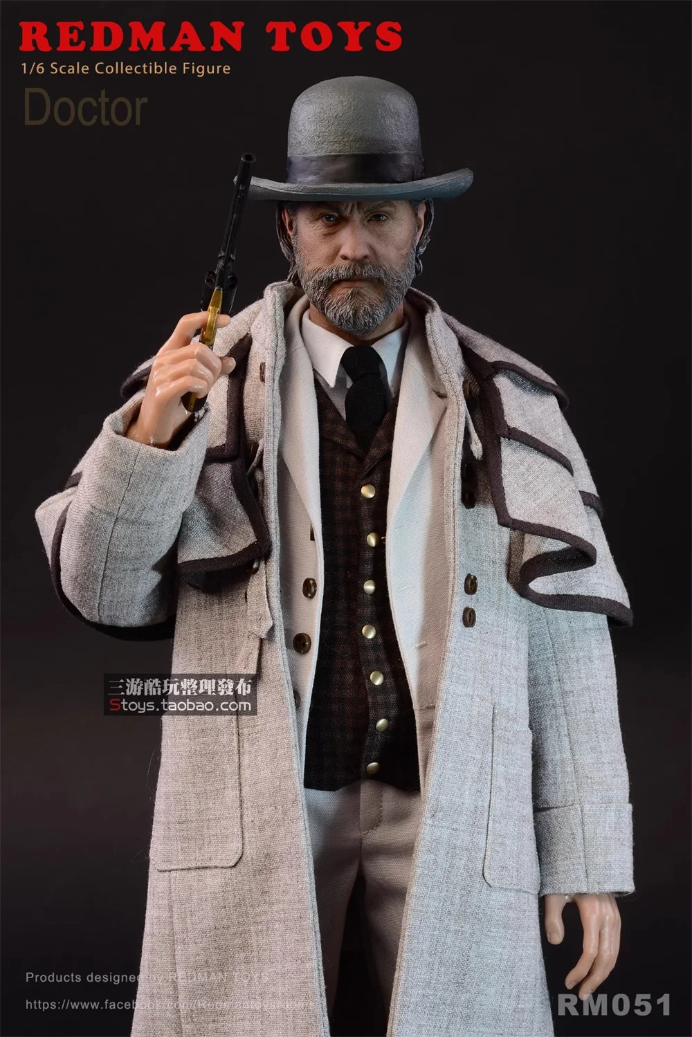 1/6 Man REDMAN TOYS RM051 Doctor Django Guy Full Set Moveable Action Figure Doll About 12" For Fans Collect