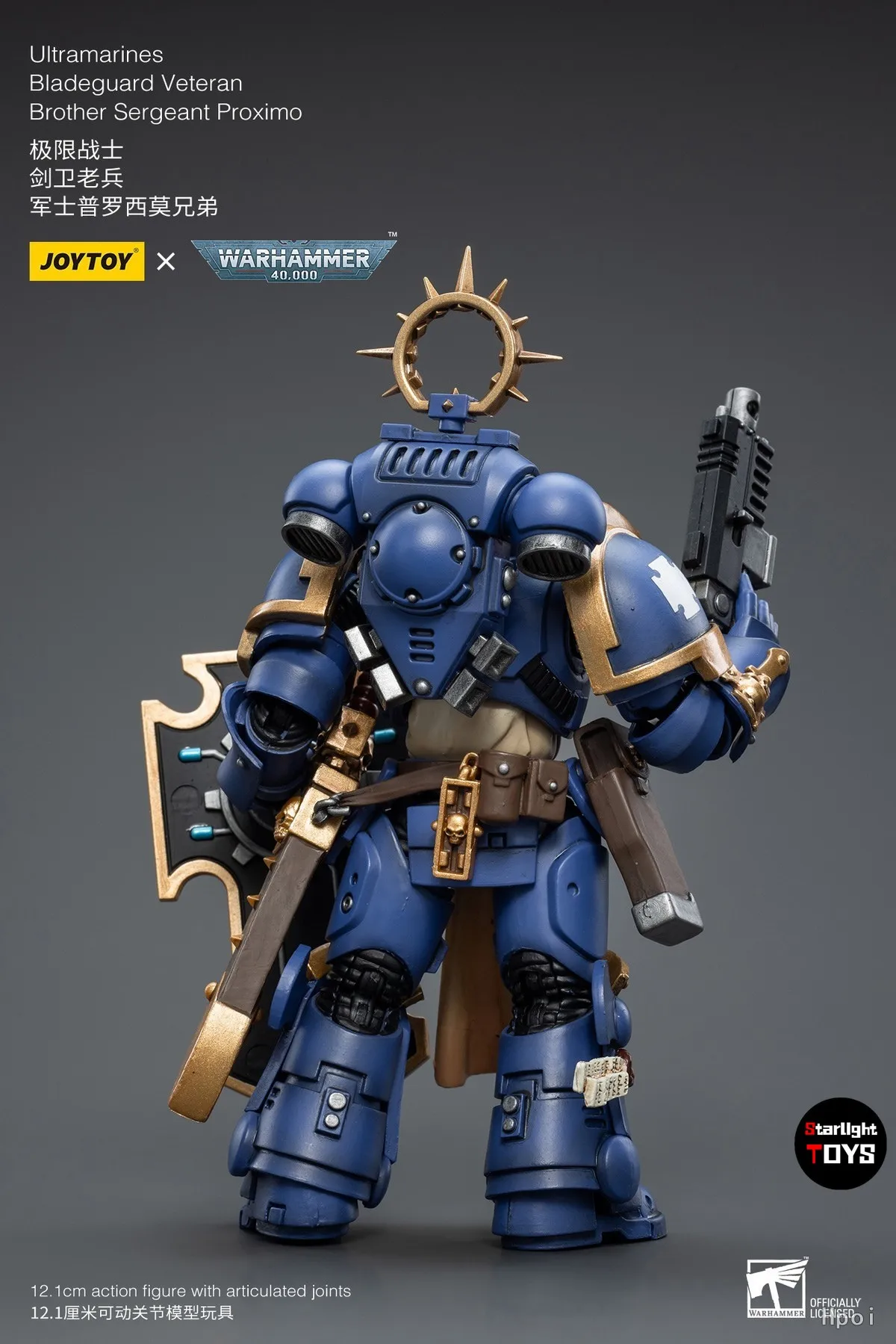 JOYTOY 1/18 عمل الشكل Warhammer 40K Ultramarines Bladeguard المخضرم شقيق الرقيب Proximo لعبة مجسمة الهدايا