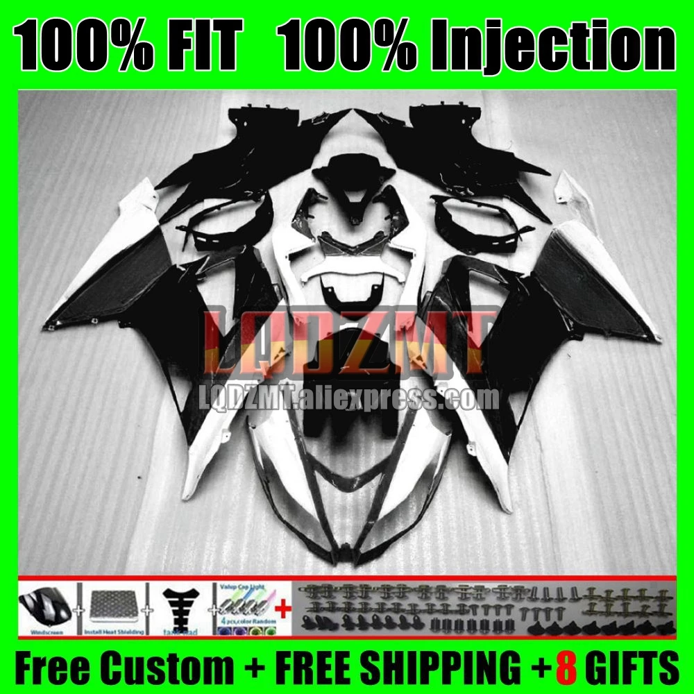 Injection Body For KAWASAKI NINJA ZX636 ZX600 ZX6R 23 24 51No.36 ZX 6R 6 R 636 600 ZX-636 ZX-6R 2023 2024 Fairings Black white