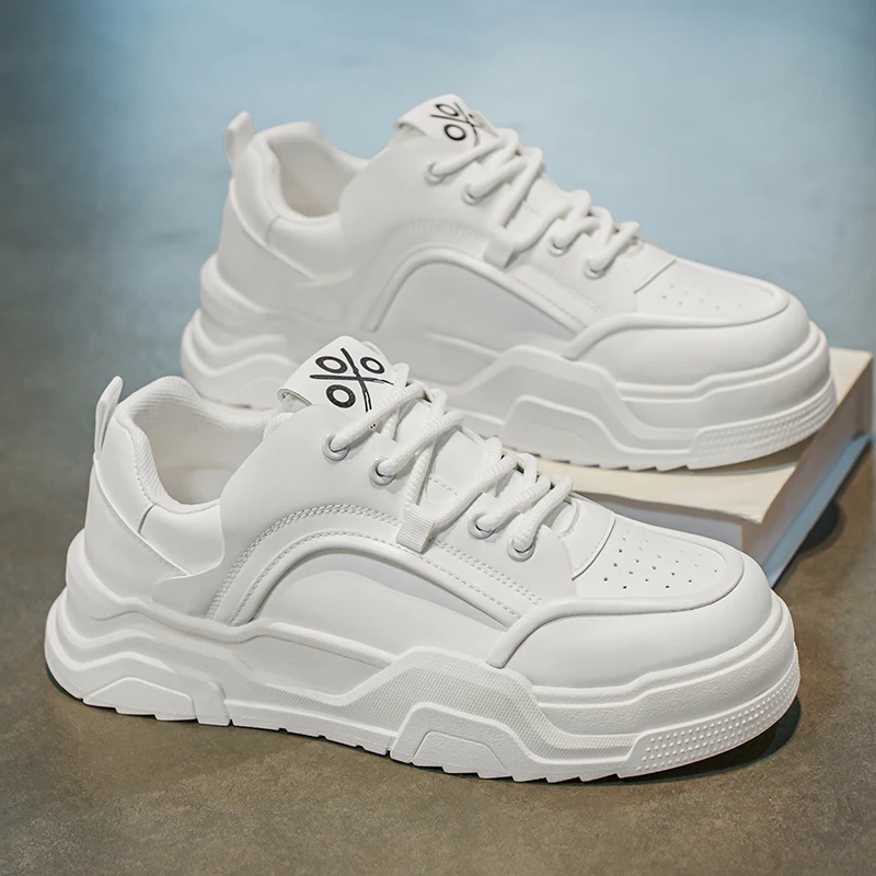 

Designer Style Men Shoes White Comfortable Thick Platform Sneakers Fashion Casual Shoes Men 2025 New Brand Sports Trainers Tenis