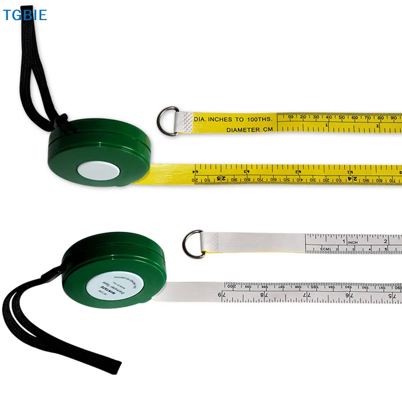 【T】Professional Gardening Tree Ruler Meter Measuring Tool Tree Diameter Tape 2000 Mm 79 Inch PVC Soft Retractable Measuring Tape